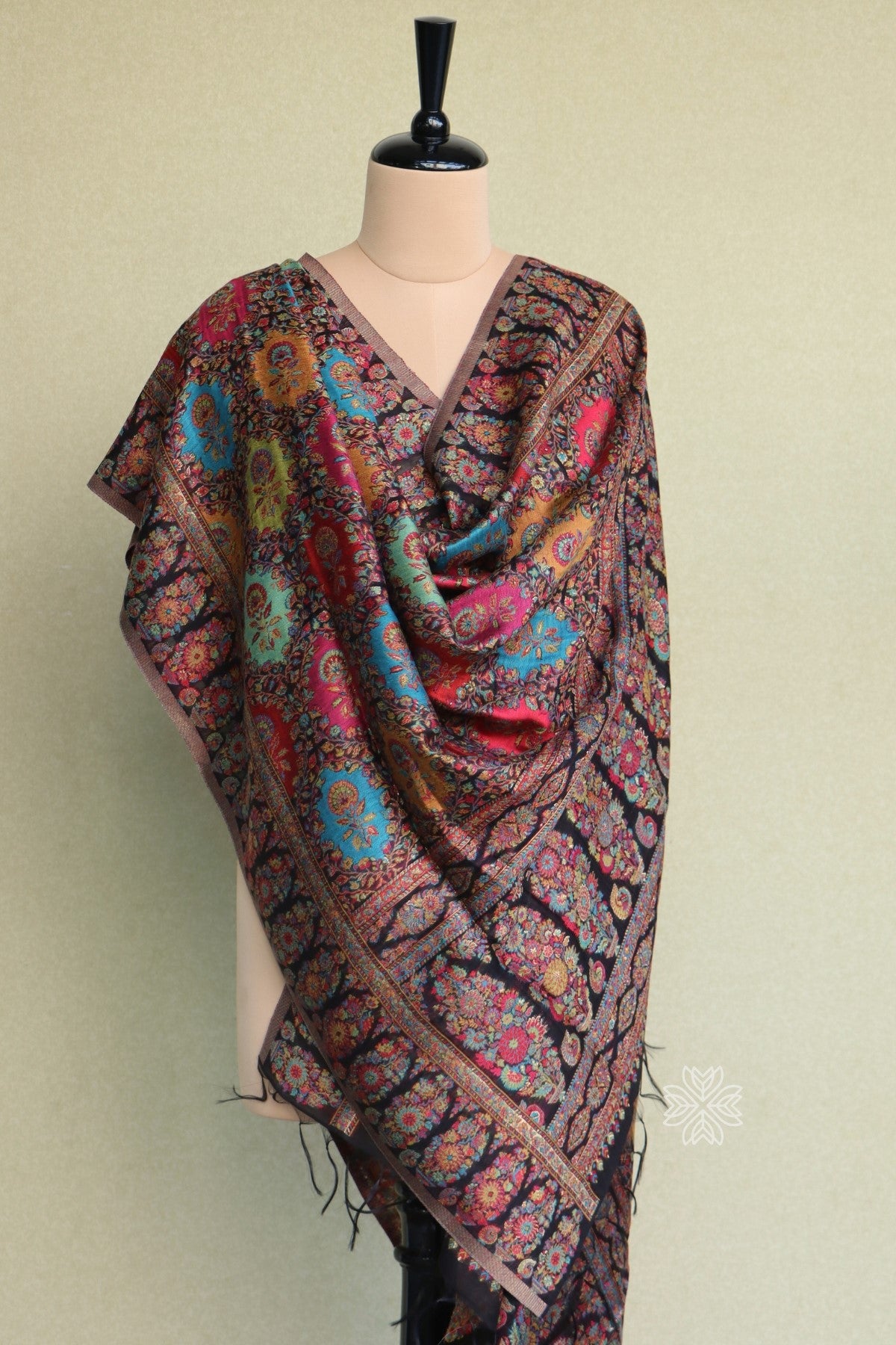 Black Kani Silk Dupatta