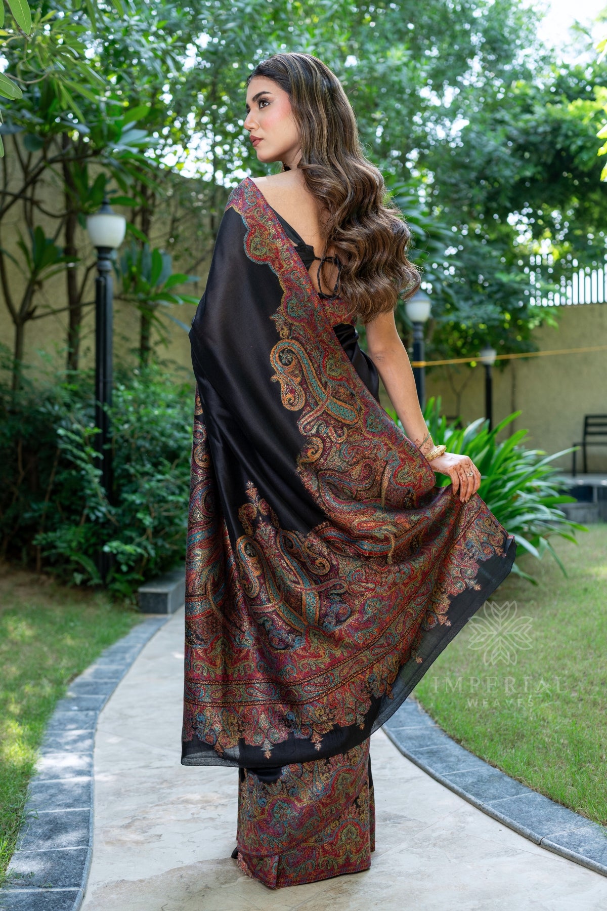 Black Kani Silk Saree Best Price