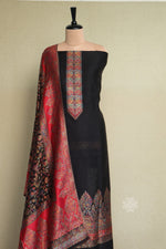 Black Kani Silk Suit