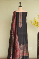 Black Traditional dress with patterned shawl Dupatta
