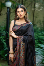 Black Pashmina Saree