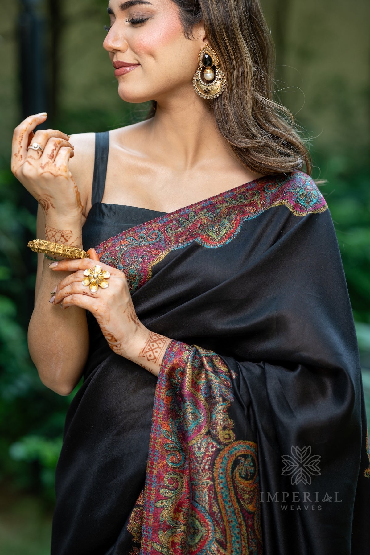 Black Silk Saree
