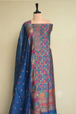 Blue Kani Silk Suit