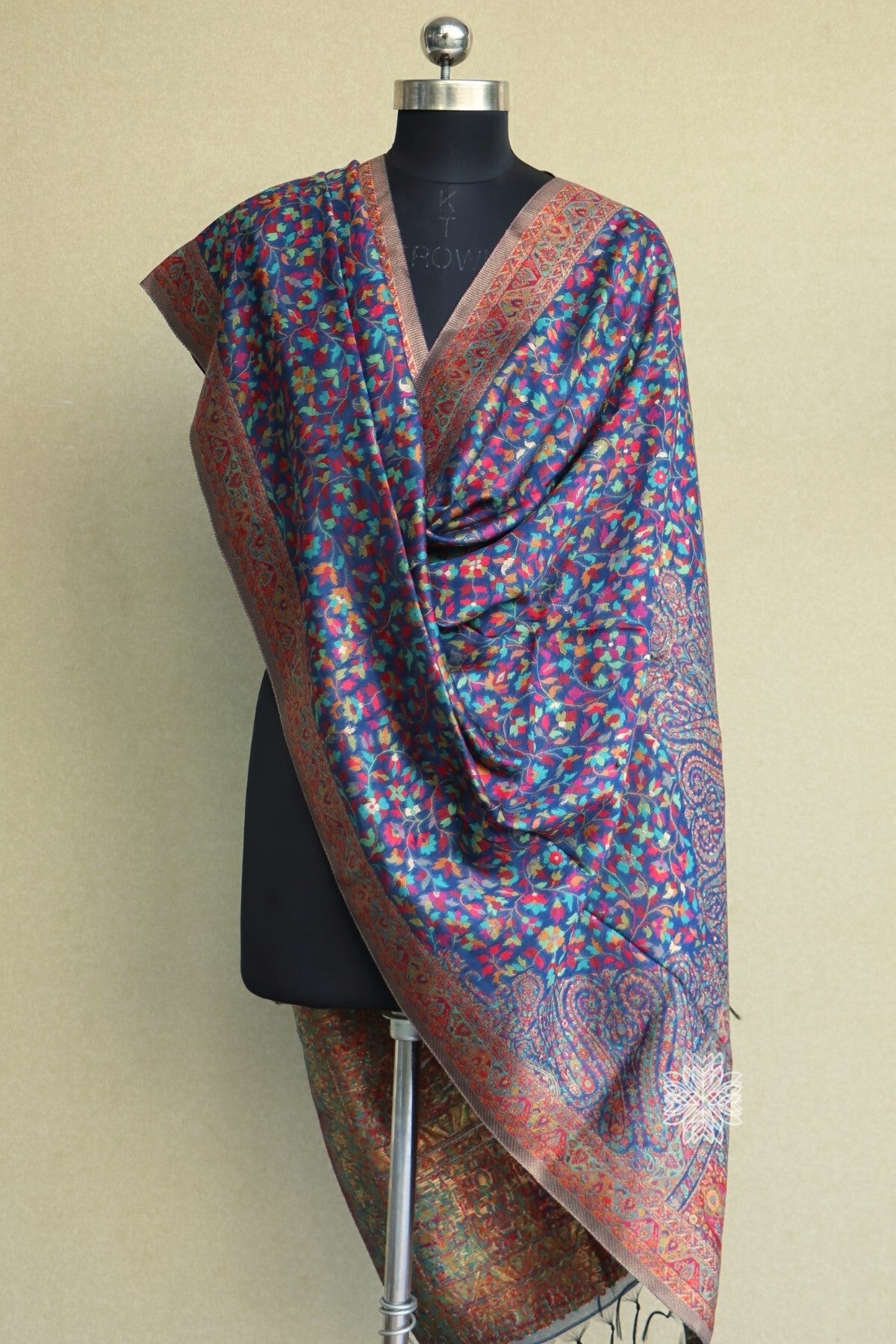 Blue Kani Silk Dupatta