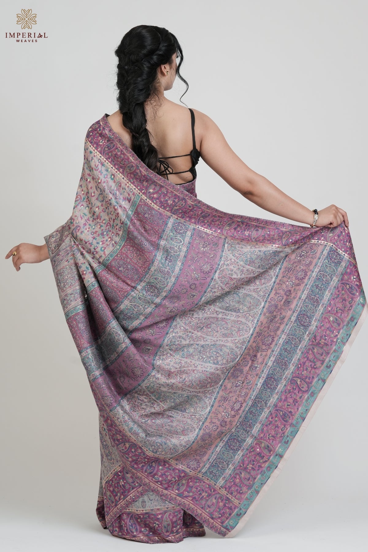 Kashmiri Pashmina Silk Saree