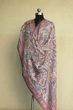 Off White Kani Jamawar Fine Wool Shawl
