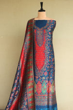 Ink Blue Kani Silk Suit