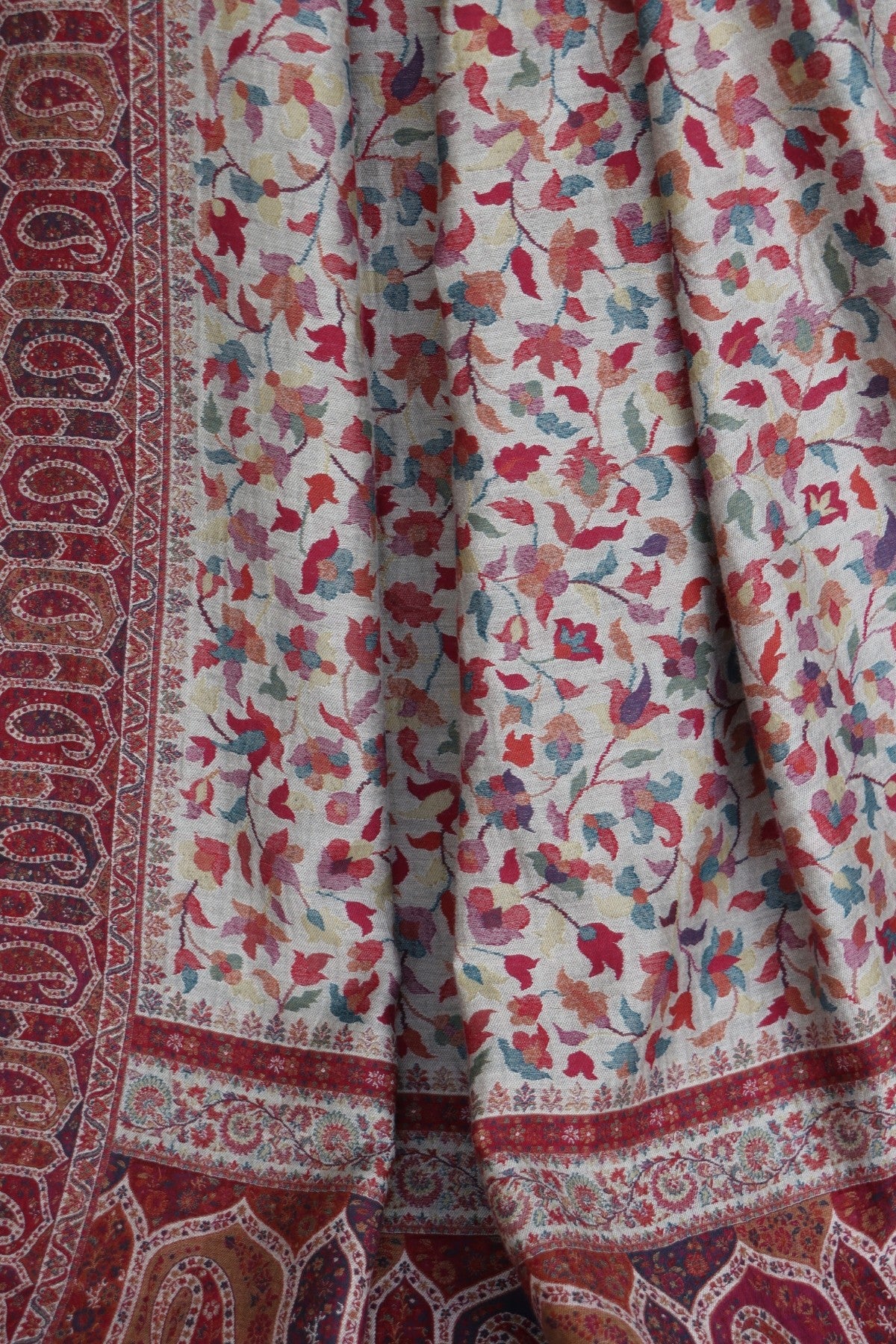 Kani Pashmina Wool Saree