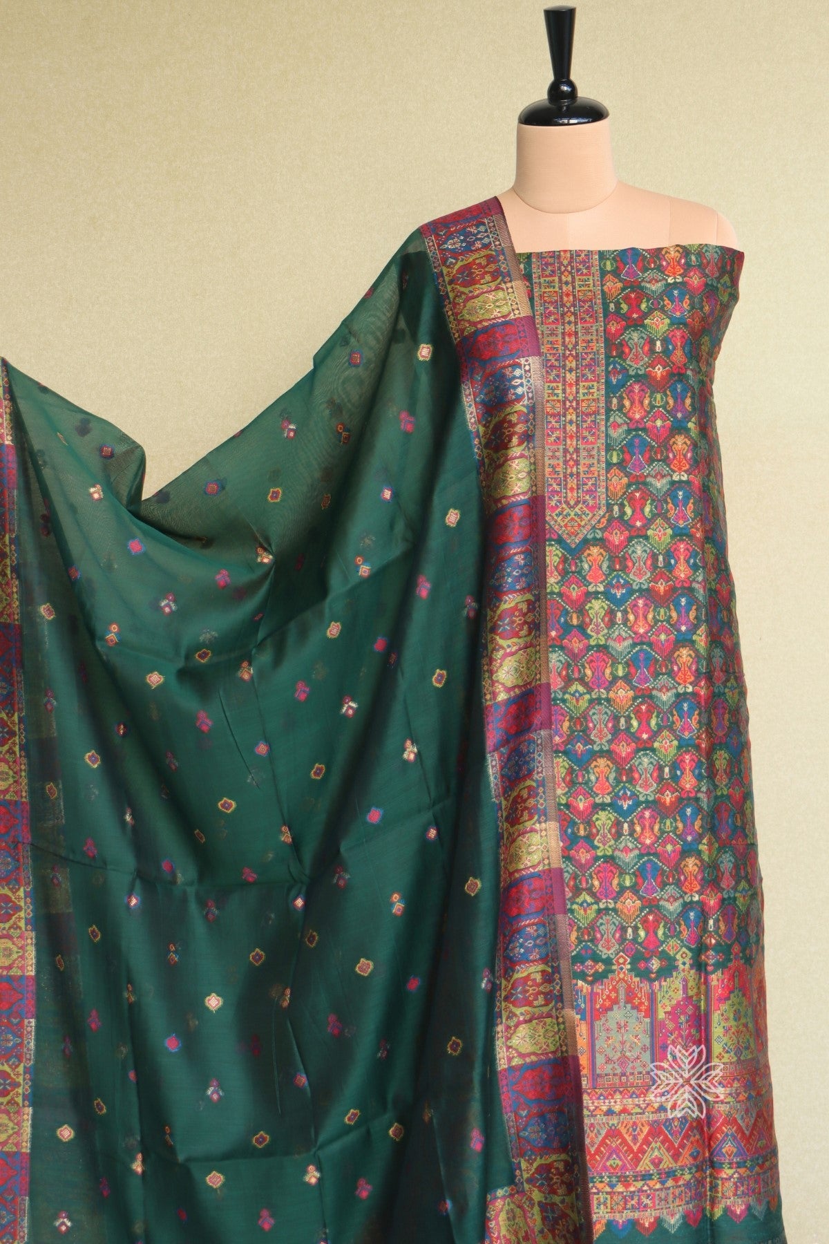 Kani Silk Salar Kameez with Dupatta