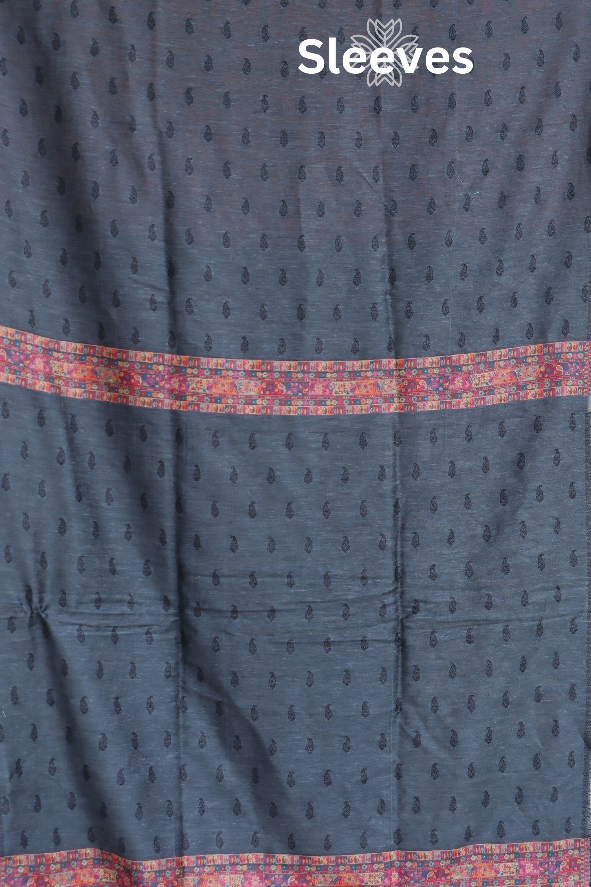 Dark Grey Kani Chanderi Silk Suit