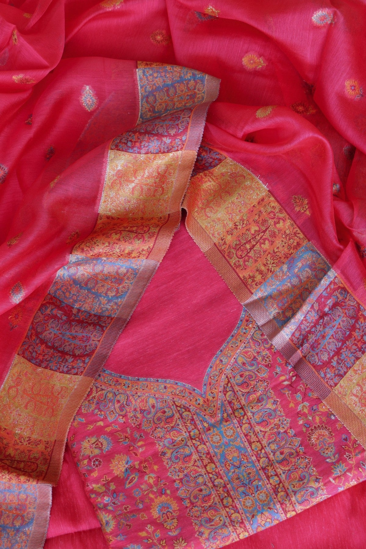 Kani Silk Suit Dupatta Set