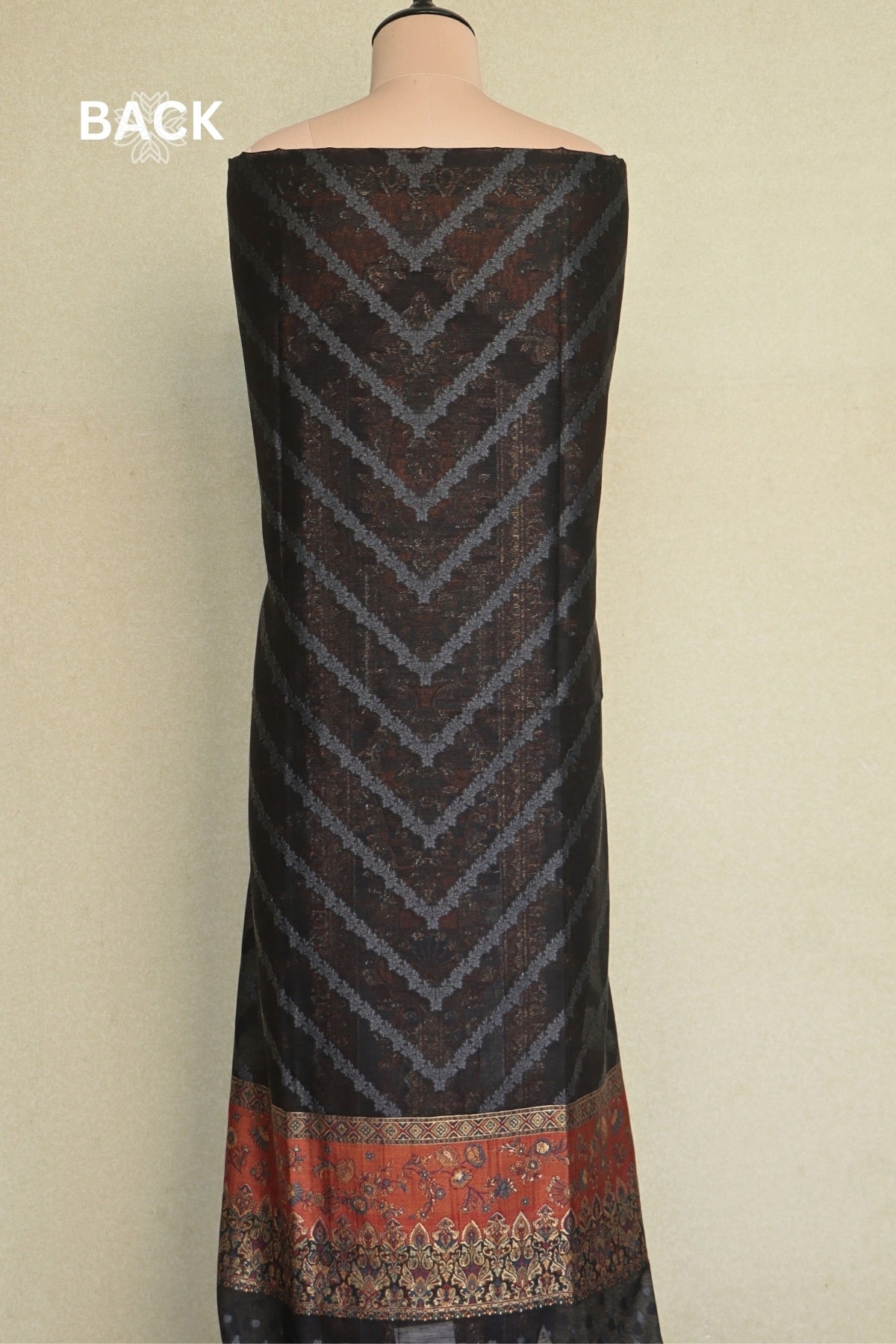Black Kani Silk Suit