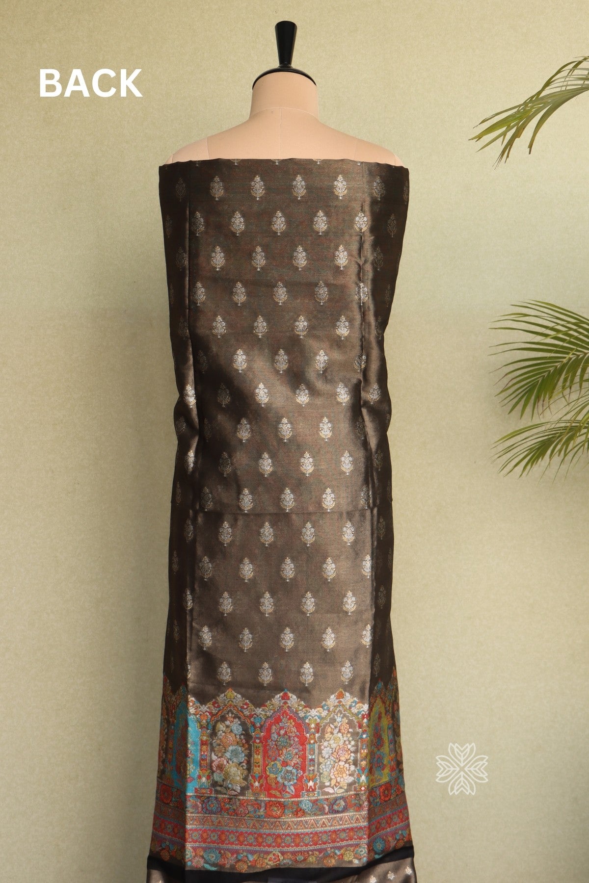 Black Kani Tissue Silk Suit