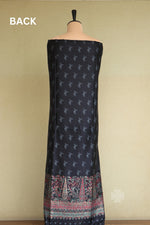 Midnight Blue Kani Silk Suit with Zari Dupatta