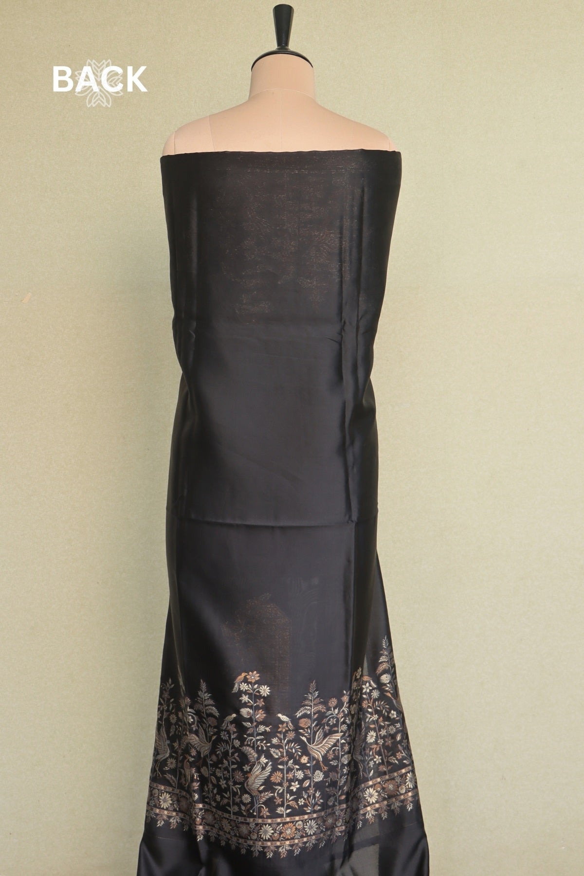 Black Kani Silk Suit