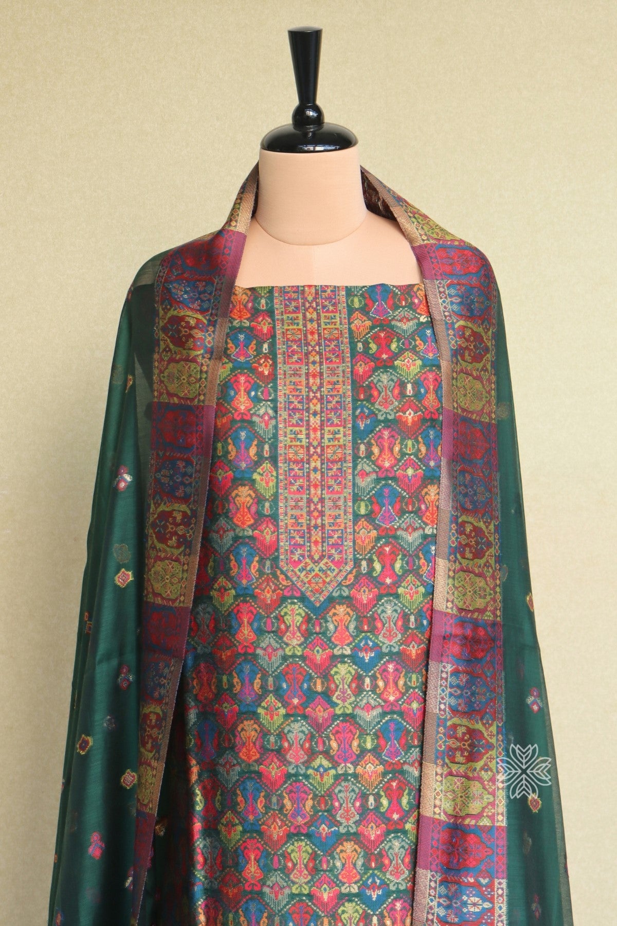 Kashmiri Kani Silk Suit