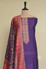 Kani Silk Suit With Allover Dupatta