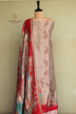 Beige Kani Silk Suit