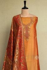 Sunset Yellow Kani Silk Suit