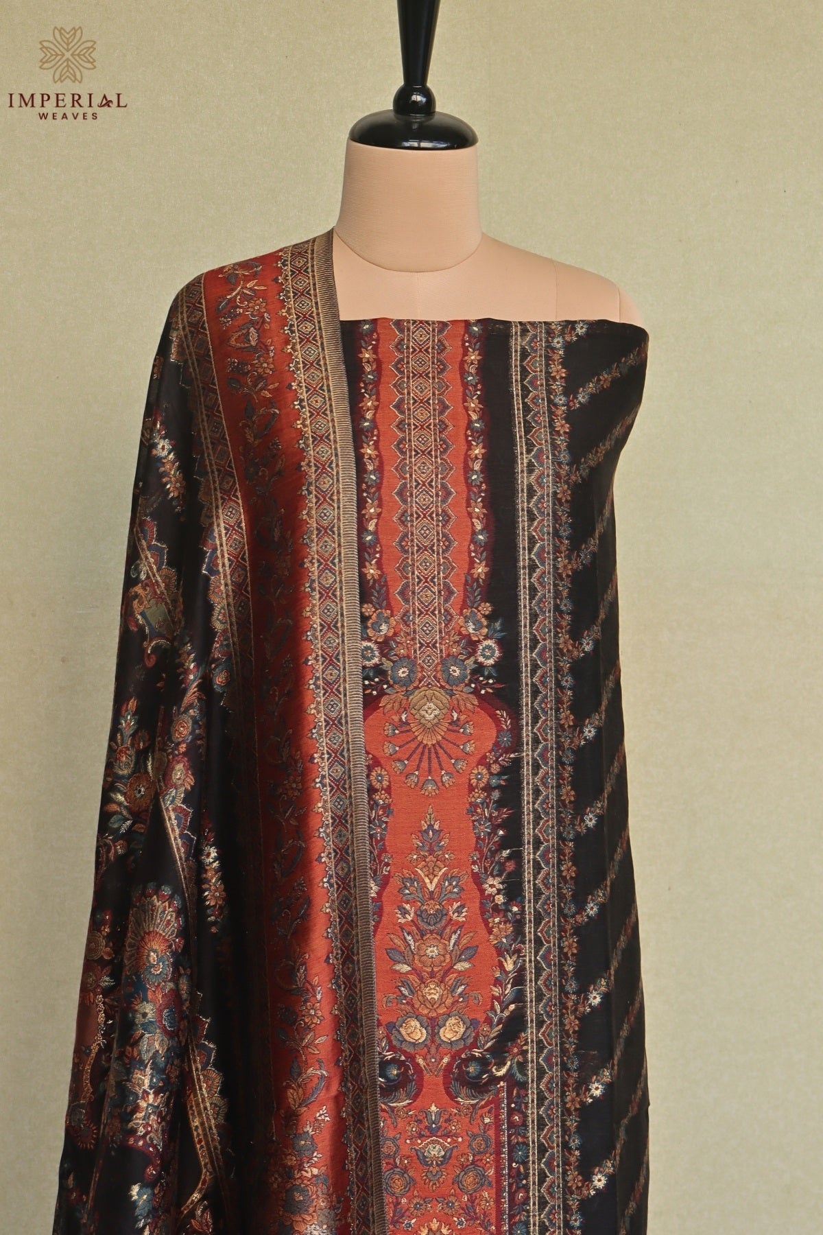 Black Kani Silk Suit