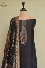Black Kani Silk Suit