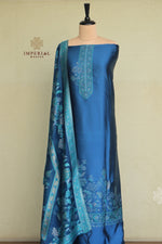 Blue Kani Silk Suit