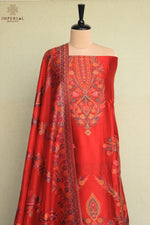 Red Kani Silk Suit