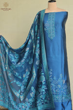 Blue Kani Silk Suit