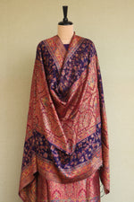 Purple Kani Silk Suit with Allover Dupatta