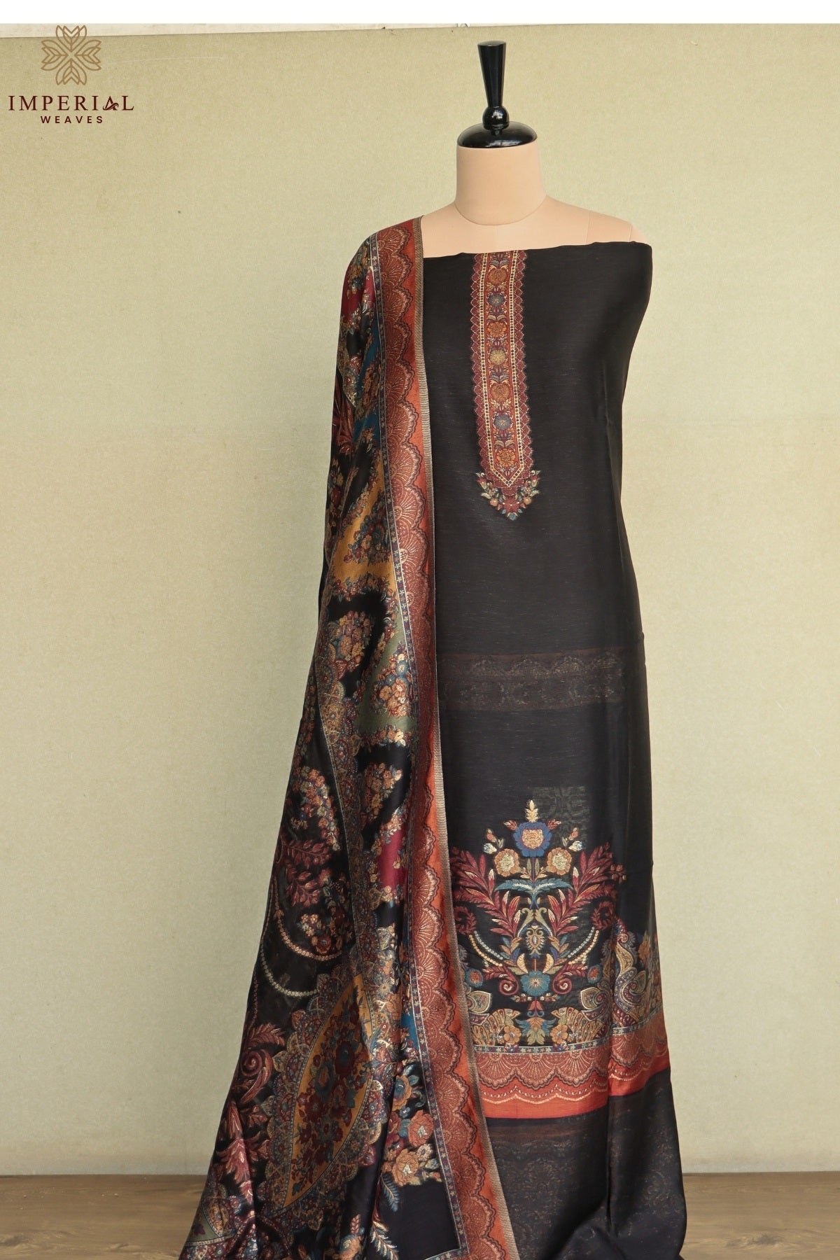 Black Silk Salwar Kameez