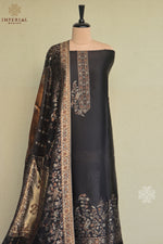 Black Kani Silk Suit