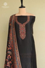 Black Kani Silk Suit