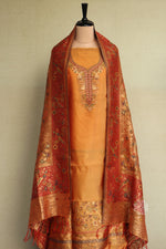 Sunset Yellow Kani Silk Suit