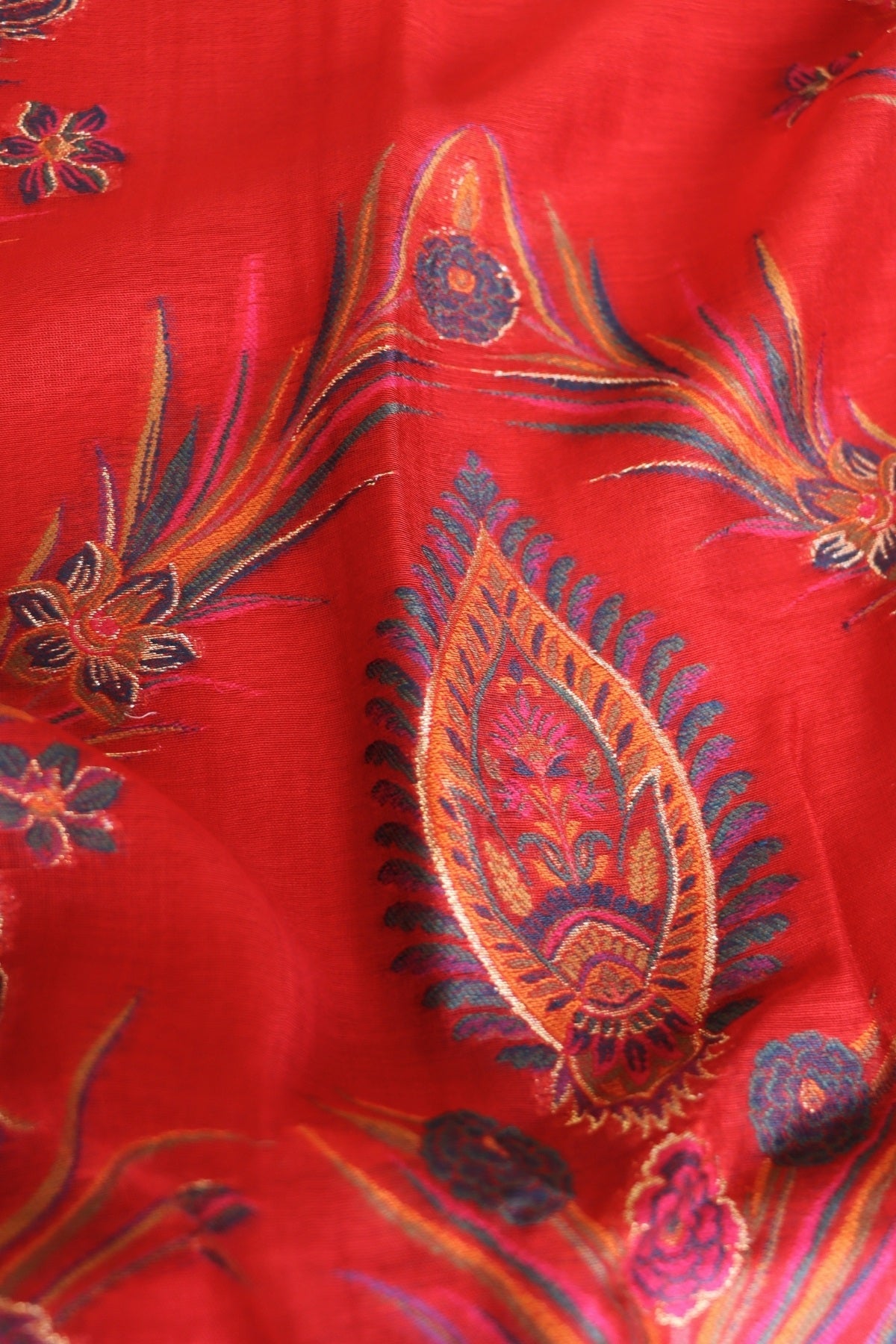 Red Kani Silk Suit