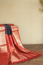 Blue Kani Kanjivaram Silk Saree