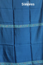 Blue Kani Organza Silk Suit