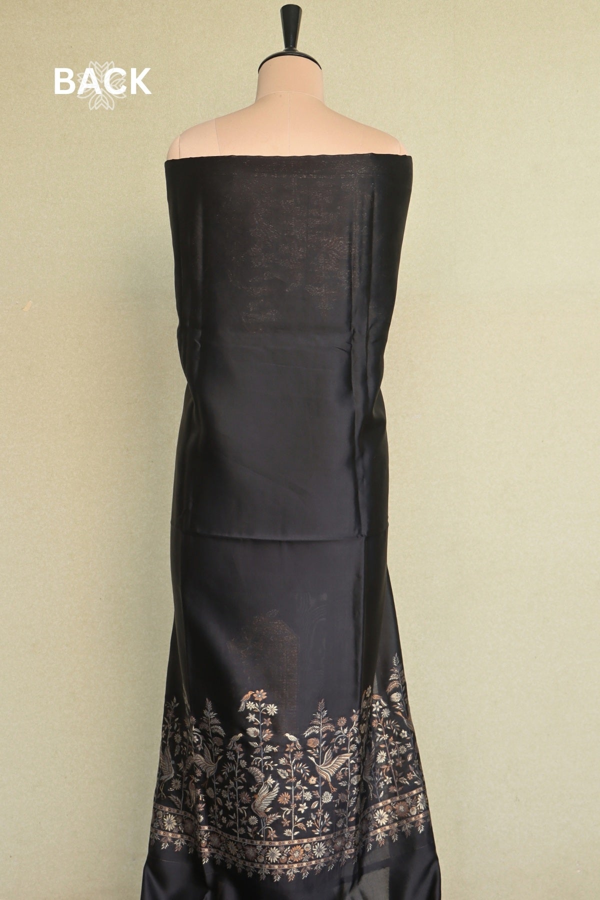 Black Kani Silk Suit