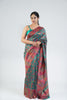 Rama Green Floral Kani Silk Saree