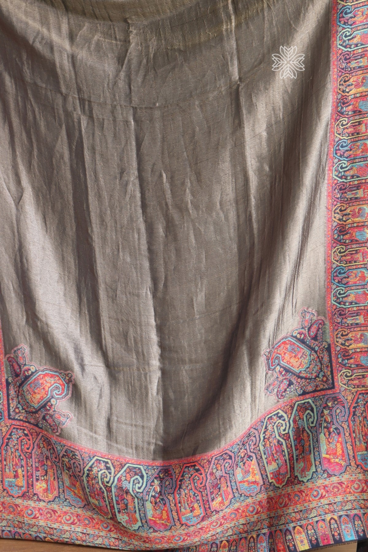 Antique Zari Kani Fine Wool Shawl