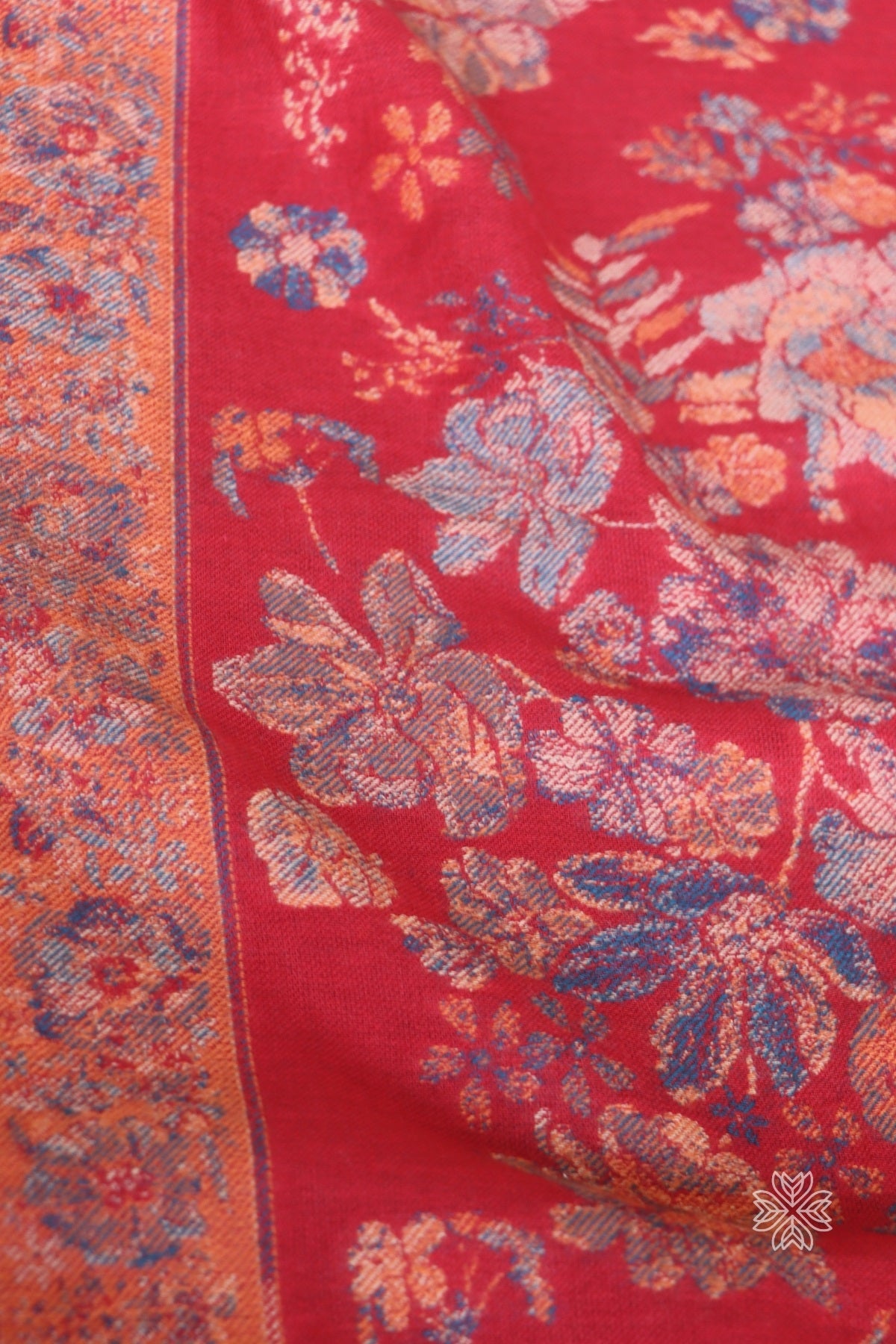 Kashmiri Embroidered Fine Wool Shawl
