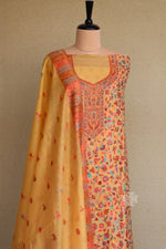 Yellow Kani Chanderi Silk Suit