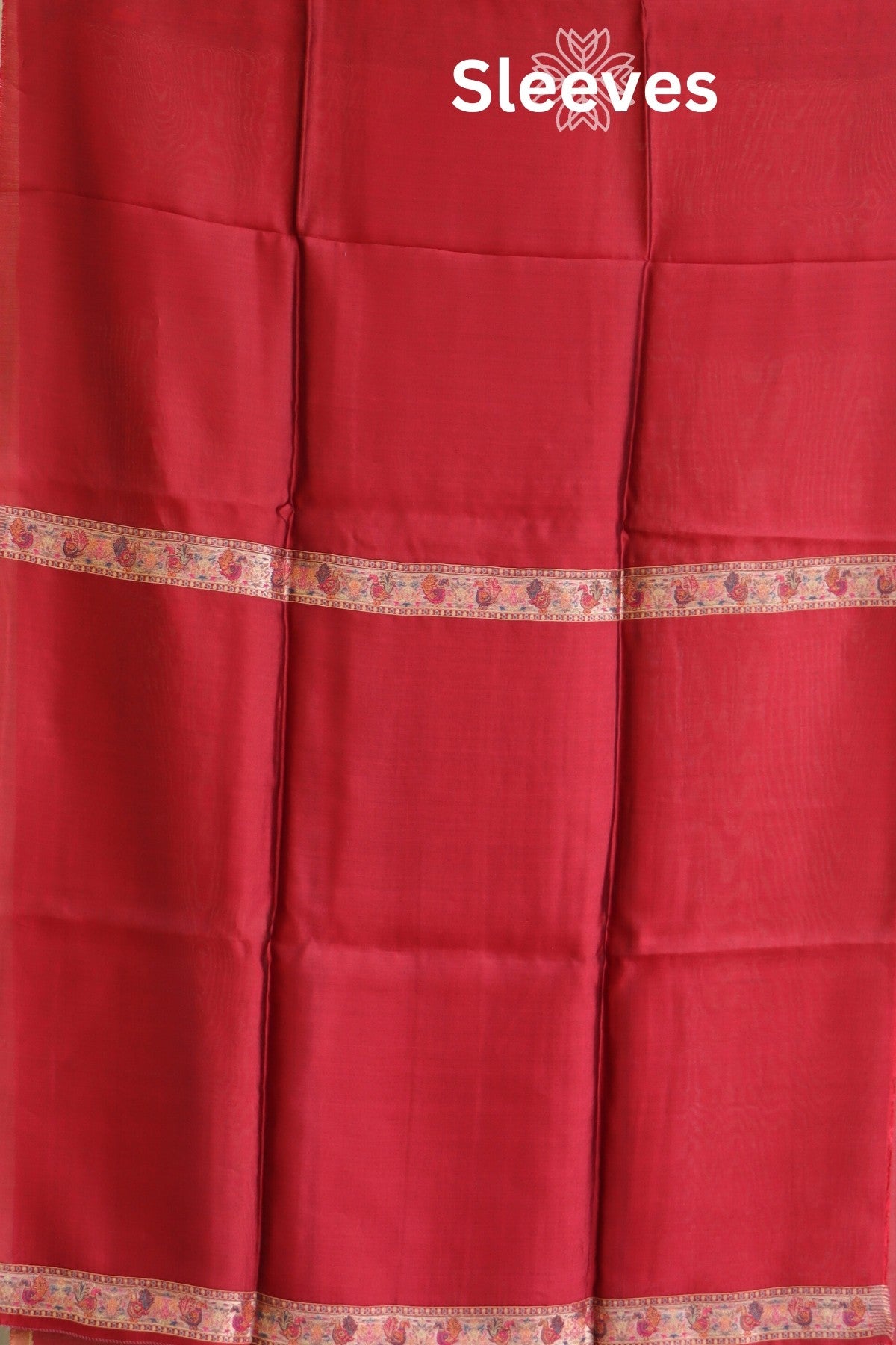 Maroon Kani Silk Suit with Tissue Silk Dupatta