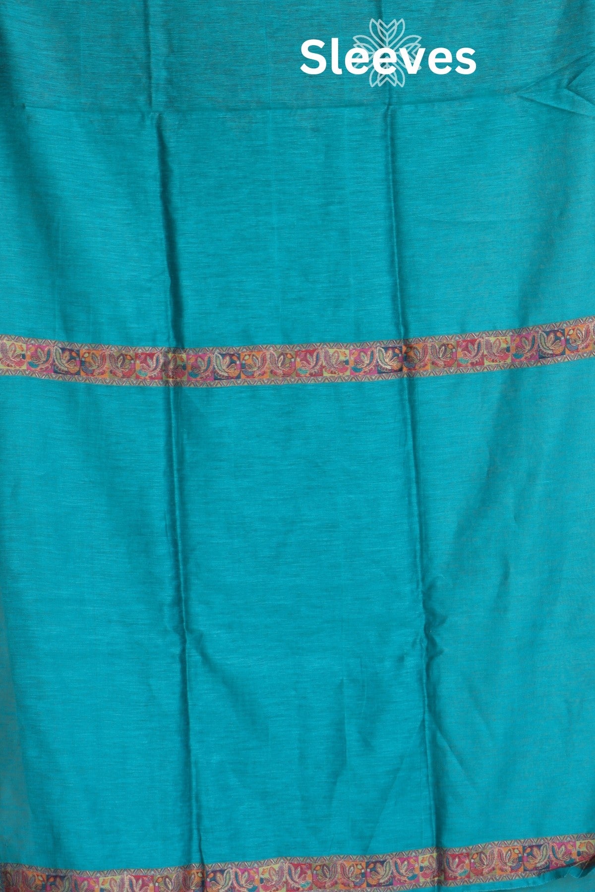 Rama Green Kani Silk Linen Suit With Kani Kalamkari Dupatta