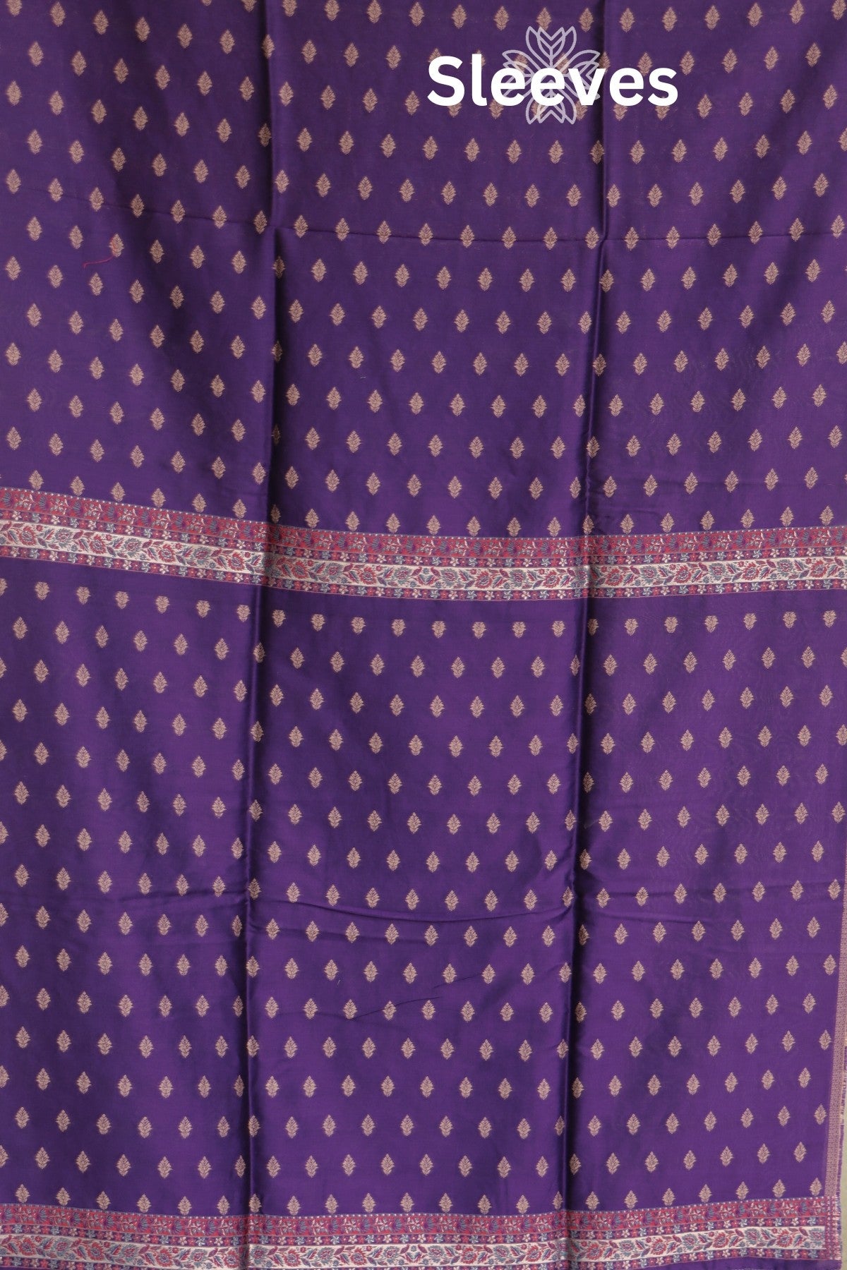 Purple Kani Silk Suit with Zari Dupatta