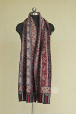 Black Striped Kani Fine Wool Shawl