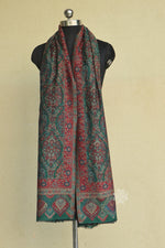 Green Kani Jamawar Fine Wool Shawl