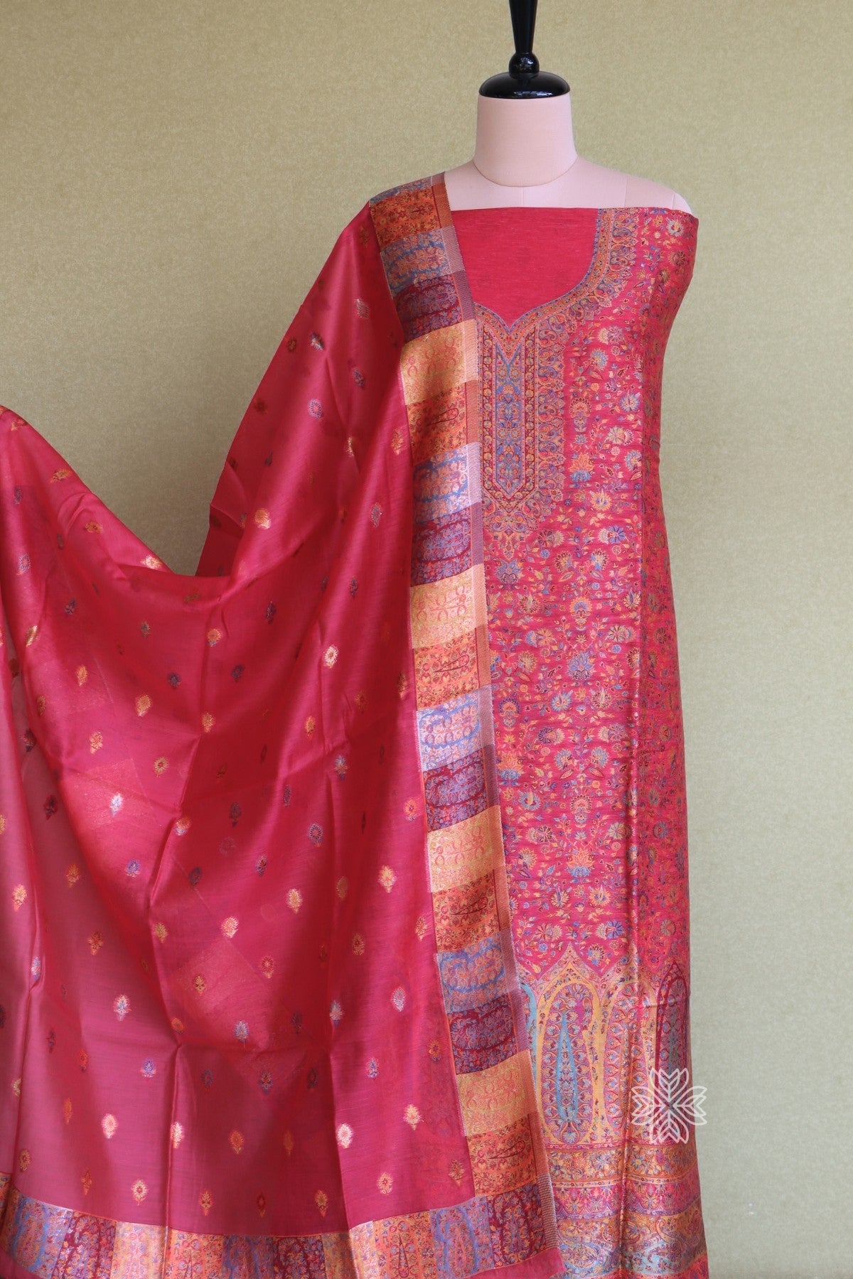 Kashmiri Kani Silk Suit