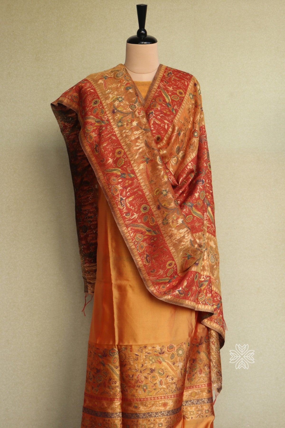 Sunset Yellow Kani Silk Suit