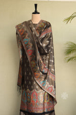 Black Kani Tissue Silk Suit