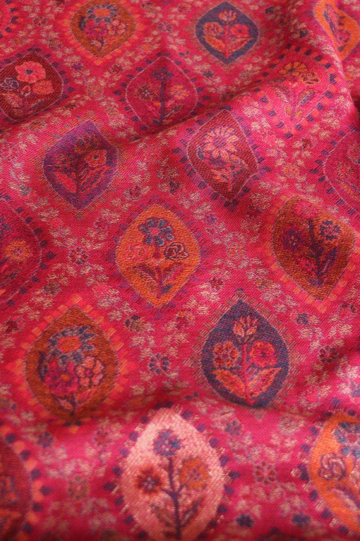 Pink Kani Fine Wool Shawl